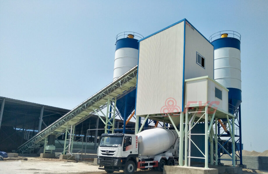 Standard Concrete Mixing Plant with Conveyor Loading 1