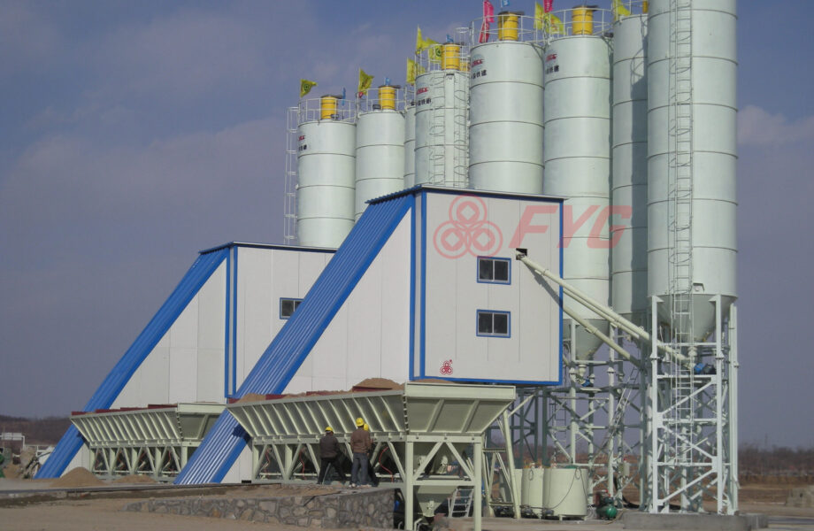 Standard Concrete Mixing Plant with Conveyor Loading 3